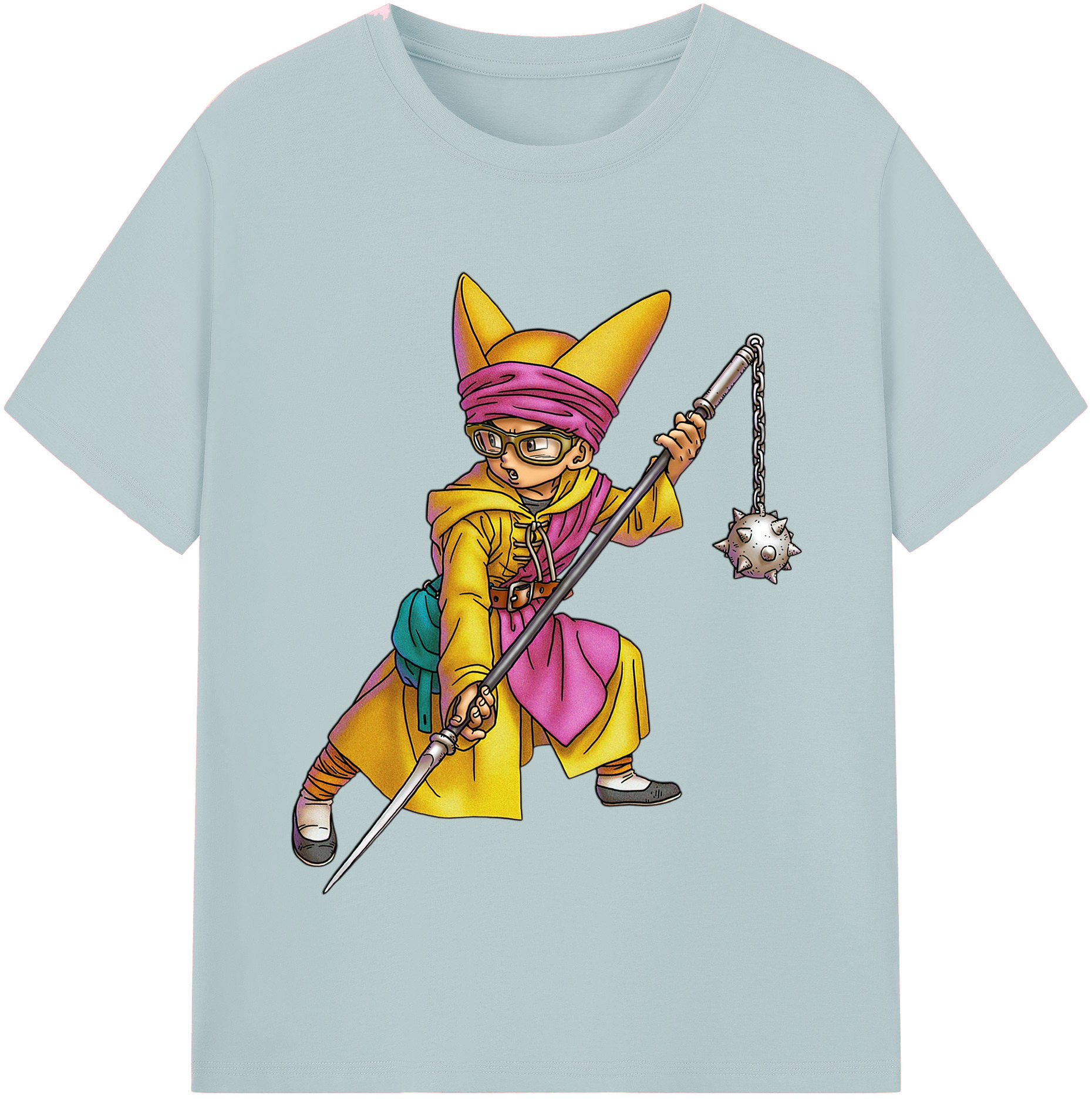 （画像用） ドラゴンクエスト Doragon Kuesuto Dragon Quest 綿100％半袖Tシャツ（フロントプリント）